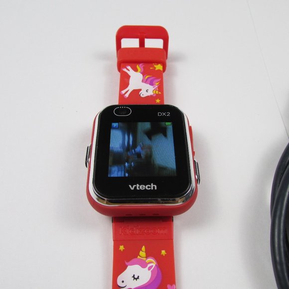 VTech KidiZoom DX2 Kids SmartWatch RARE Red Unicorn Band Working Touch Screen - Picture 9 of 16